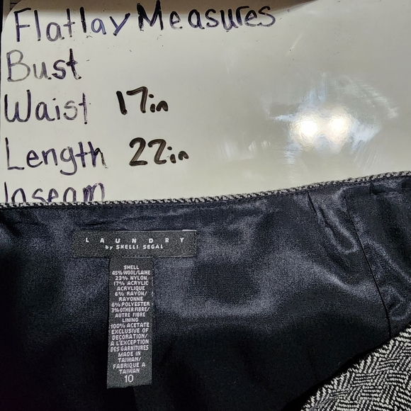 Grey tweed and black tiered skirt - Picture 2 of 6